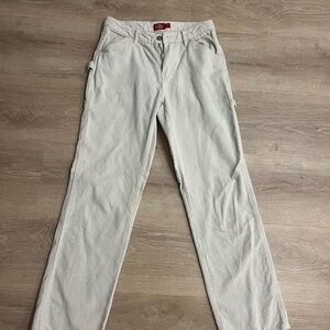 Dickies White Corduroy Pants Classic Style